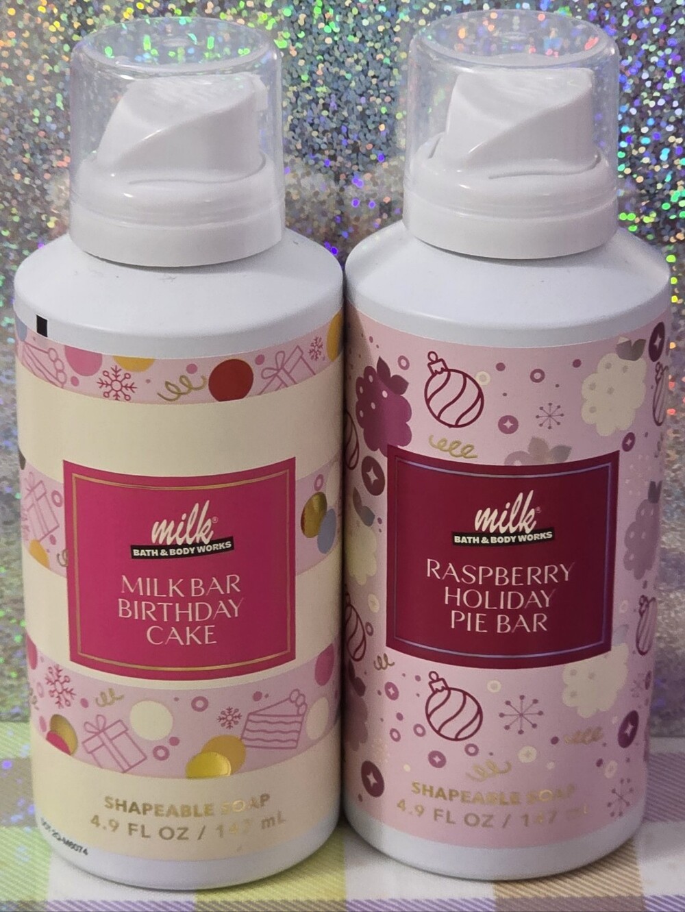 Bath Body Works Milk Bar Bakery Shapeable Soap Collection Set of 2 NEW RARE